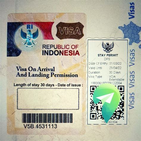 visa on arrival indonesia 2022